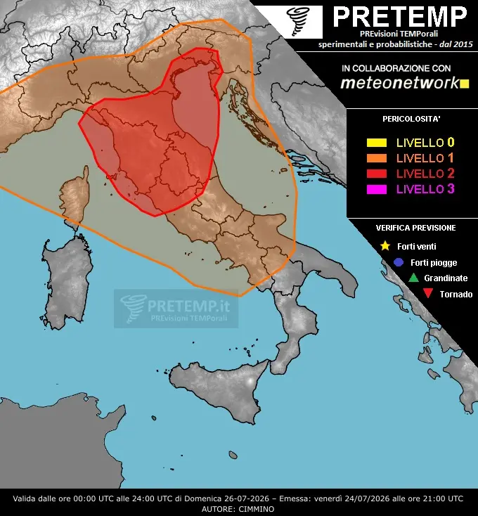 Aggiornamento di Sabato 25 Luglio Ore