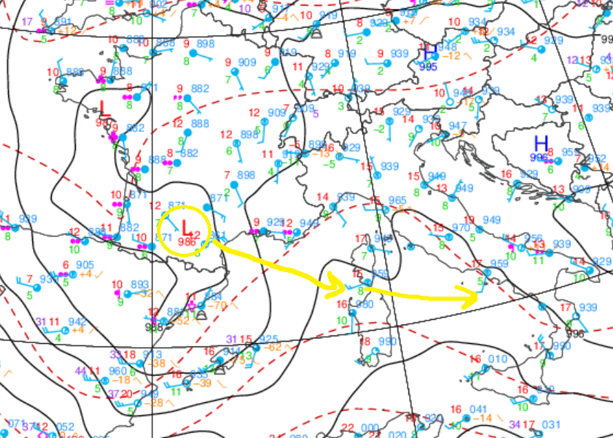 Previsione di Venerdì 13 Febbraio Ore  14.15