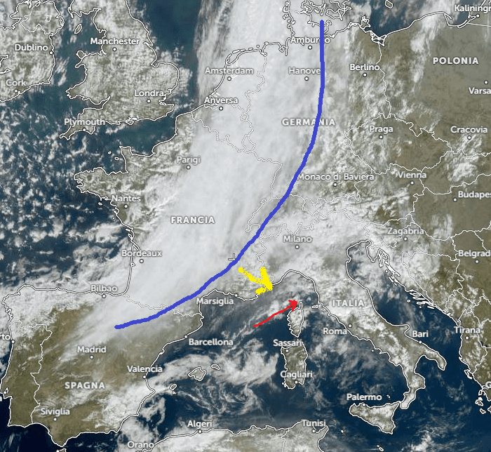 Previsione di mercoledì 11 marzo ore 14.30