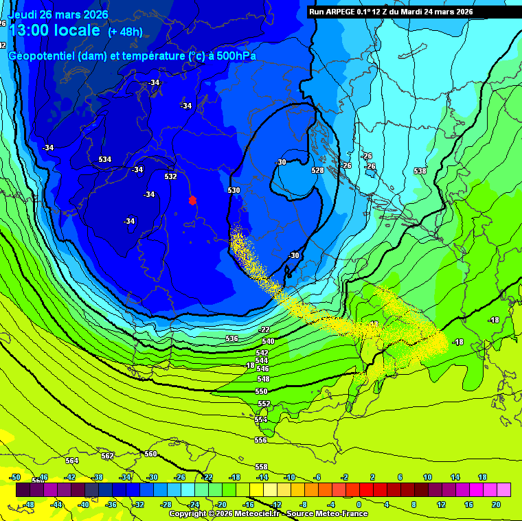 Previsione di Martedì 24 Marzo Ore 18.45