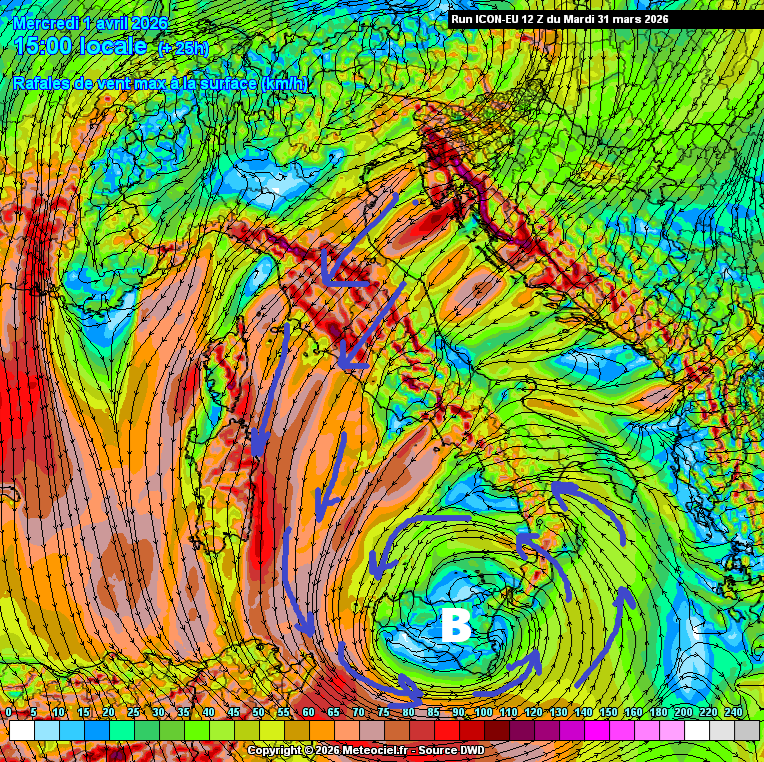 Previsione di Martedì 31 Marzo Ore 17.45