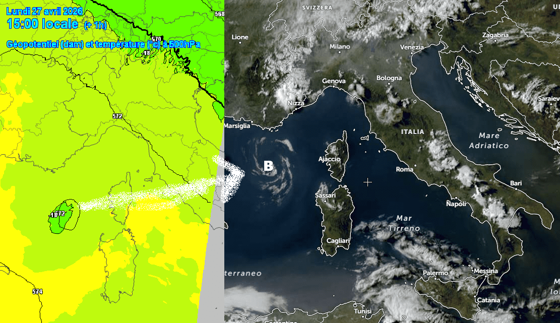 Previsione di Lunedì 27 Aprile Ore 19.00