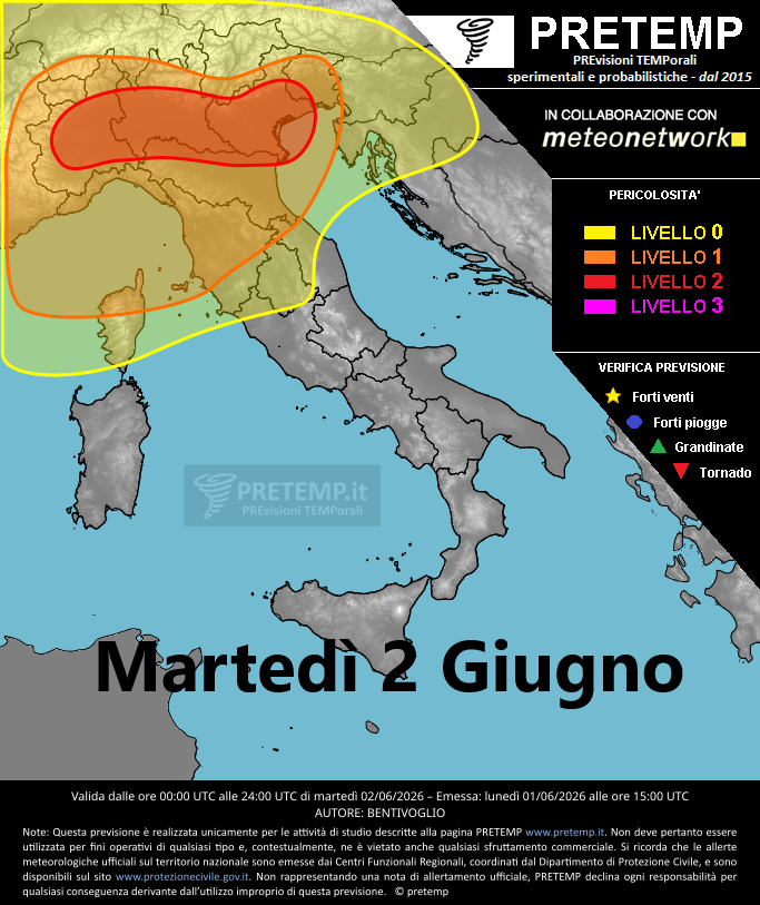 Aggiornamento di mercoledì 3 Giugno Ore 14.30